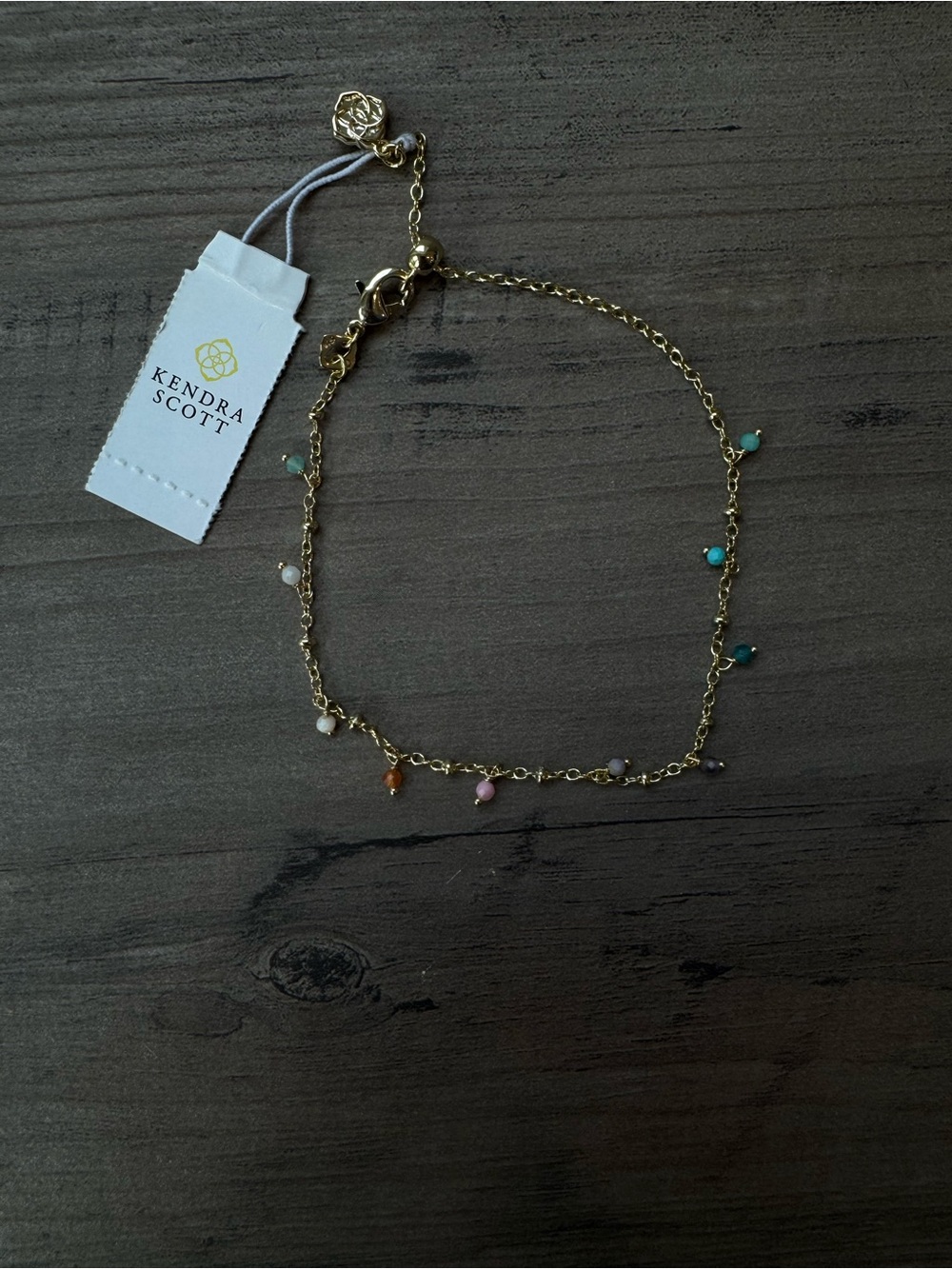 Kendra Scott Camry Delicate Beaded Bracelet— Gold